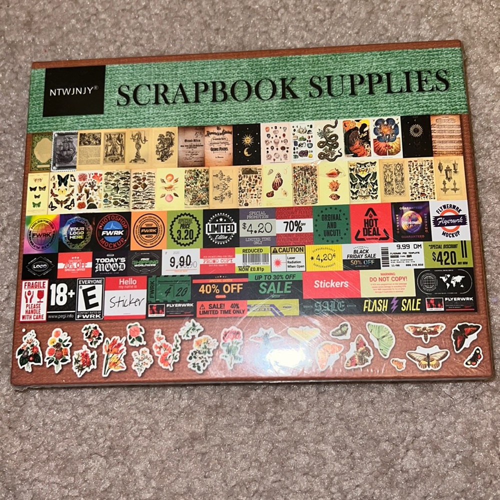 NIB Scrapbook Supplies & Stickers